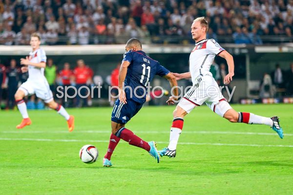 Ikechi Anya scores Scotland v Germany