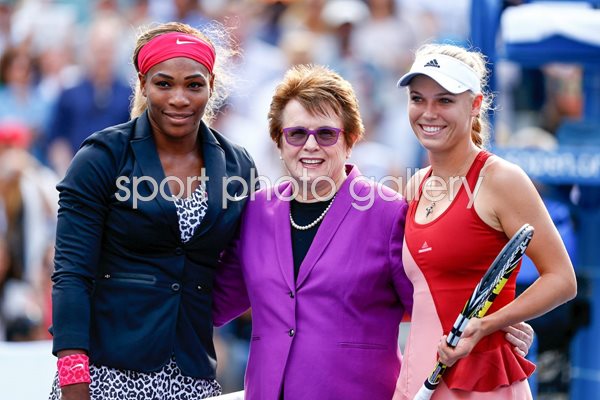 Serena Williams, Billie Jean King & Caroline Wozniacki 2014