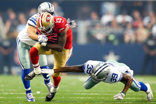 Steve Johnson 49ers Brandon Carr Cowboys 2014