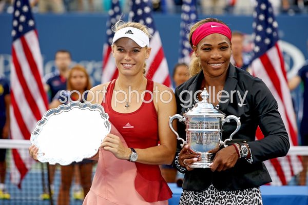 US Open 2014 Finalists - Serena Williams & Caroline Wozniacki