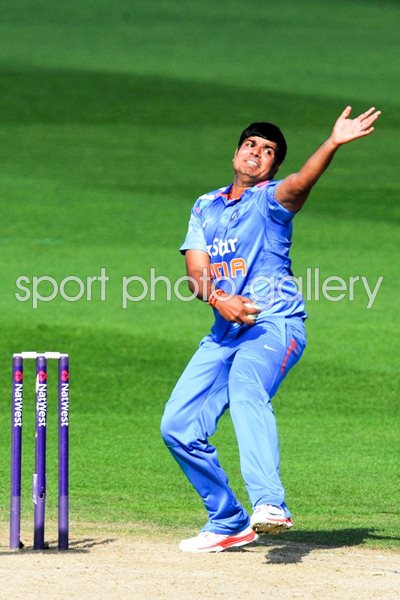 Karan Sharma India v England ODI Edgbaston 2014