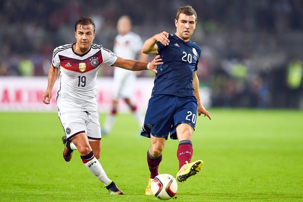 Mario Goetze Germany v James McArthur Scotland