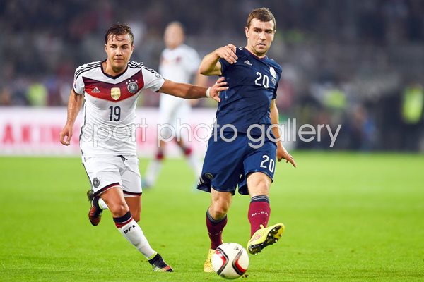 Mario Goetze Germany v James McArthur Scotland