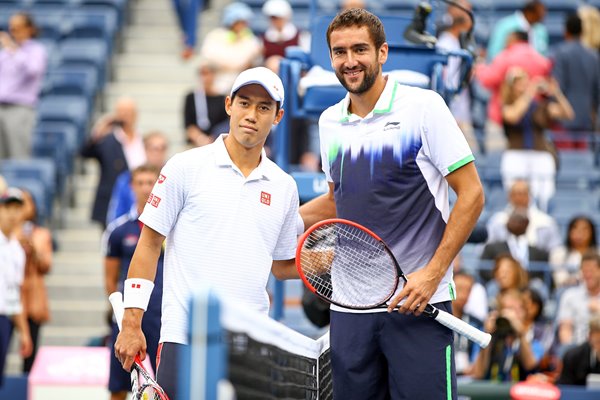 Men's Finalists Kei Nishikori & Marin Cilic US Open 2014 