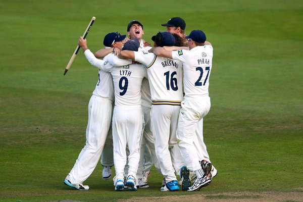 Yorkshire Celebrate Victory Over Nottinghamshire