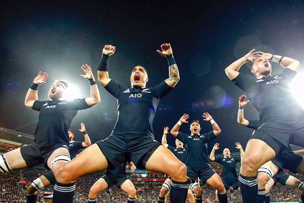 Kieran Read, Aaron Smith, A. Cruden All Blacks Haka