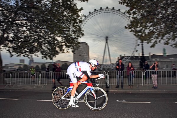 Bradley Wiggins Sky Time Trial Winner London 2014