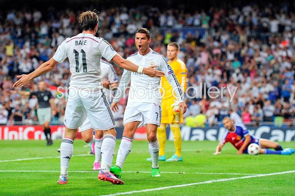 Ronaldo and Bale celebrate Real Madrid
