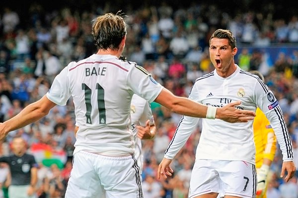 Ronaldo and Bale Real Madrid celebration