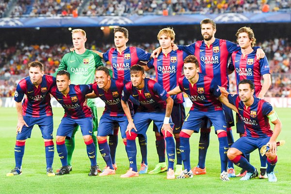 FC Barcelona Team Line Up 2014