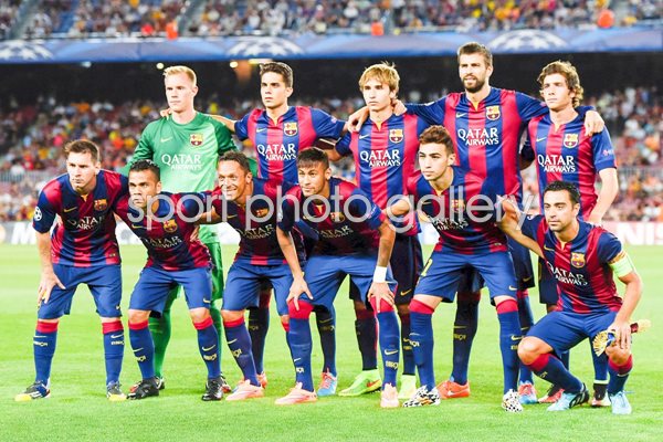 FC Barcelona Team Line Up 2014