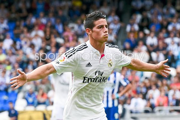 James Rodriguez Real Madrid celebration