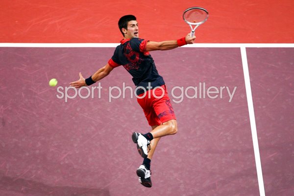 Novak Djokovic volley