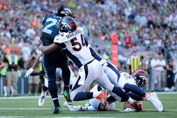 Broncos v Marshawn Lynch Seahawks