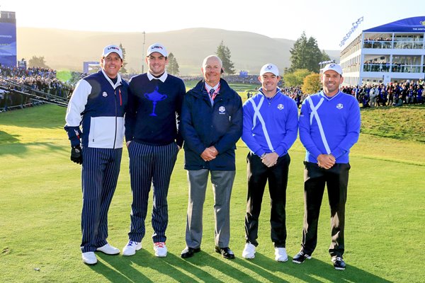 Phil Mickelson, Keegan Bradley, Rory McIlroy & Sergio Garcia Ryder Cup 2014