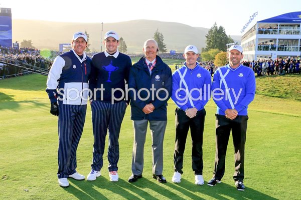 Phil Mickelson, Keegan Bradley, Rory McIlroy & Sergio Garcia Ryder Cup 2014