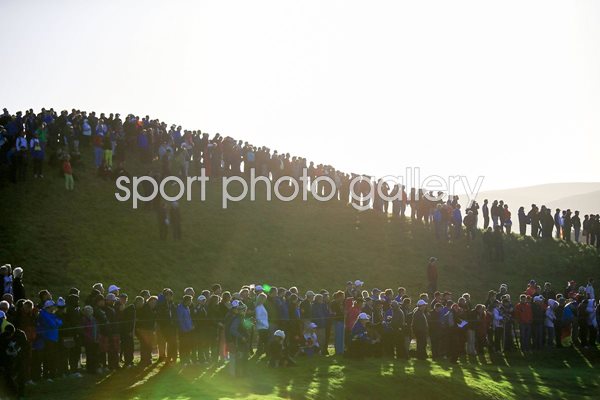 Specators line the course Ryder Cup 2014 Gleneagles
