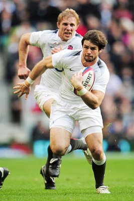 Ben Foden of England attacks v New Zealand