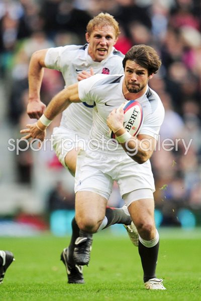 Ben Foden of England attacks v New Zealand