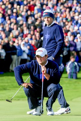 Patrick Reed Jordan Spieth Day 1 Ryder Cup 2014 