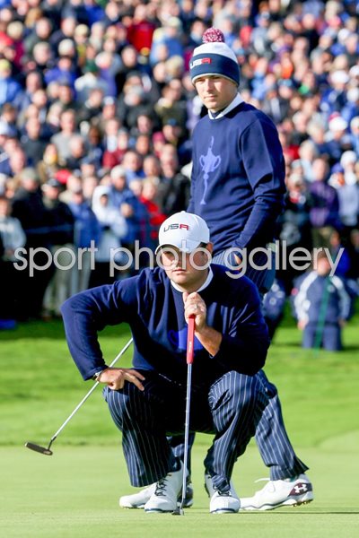 Patrick Reed Jordan Spieth Day 1 Ryder Cup 2014 