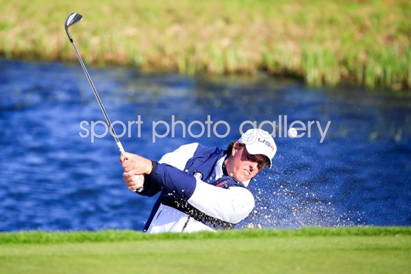 Phil Mickelson Bunker Ryder Cup 2014