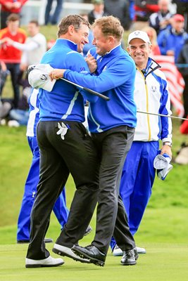 Jamie Donaldson Lee Westwood Europe 2014 Ryder Cup