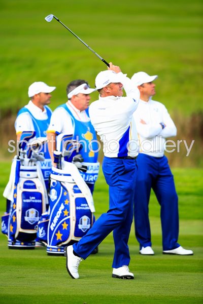 Jamie Donaldson Lee Westwood Europe 2014 Ryder Cup