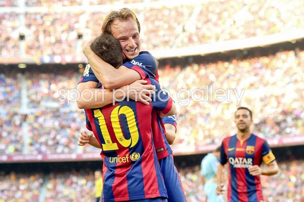 Ivan Rakitic FC Barcelona celebrates