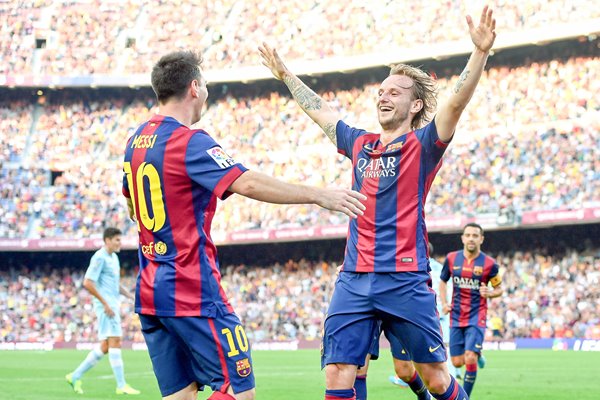 Ivan Rakitic FC Barcelona celebration