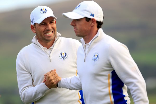 Rory McIlroy Sergio Garcia Europe Ryder Cup 2014