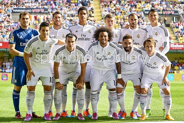 Real Madrid line up 2014