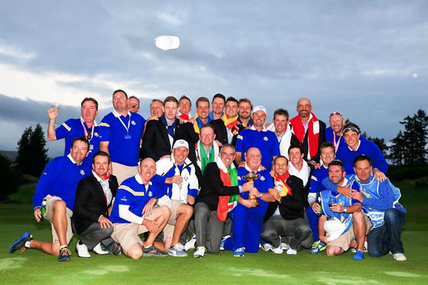 European Players and Caddies 2014 Ryder Cup
