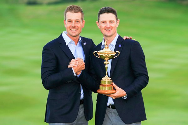 Henrik Stenson and Justin Rose 2014 Ryder Cup Winners