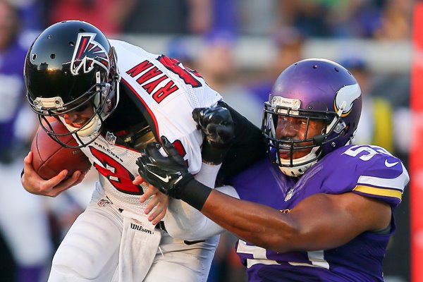 Matt Ryan Falcons & Anthony Barr Vikings 2014