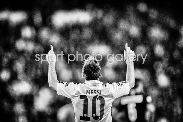 Lionel Messi FC Barcelona B&W