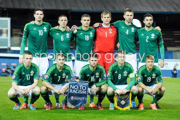 Northern Ireland team line up