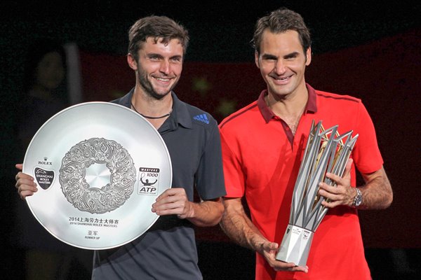 Gilles Simon & Roger Federer Shanghai Masters 2014