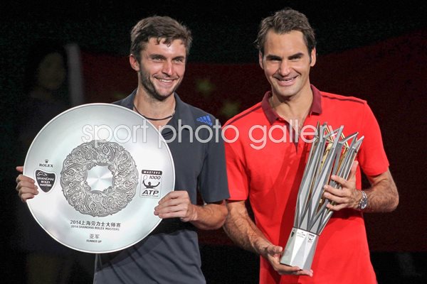 Gilles Simon & Roger Federer Shanghai Masters 2014