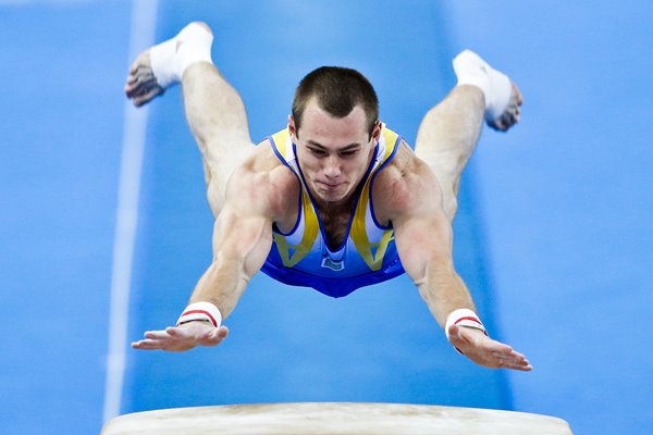 Oleg Verniaiev Ukraine Men`s Vault Final China 2014