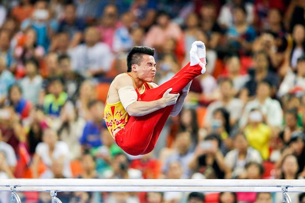 Deng Shudi Chona Men`s Parallel Bars Final 2014