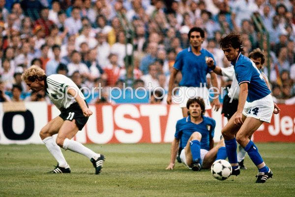 Marco Tardelli Italy v West Germany 1982 World Cup