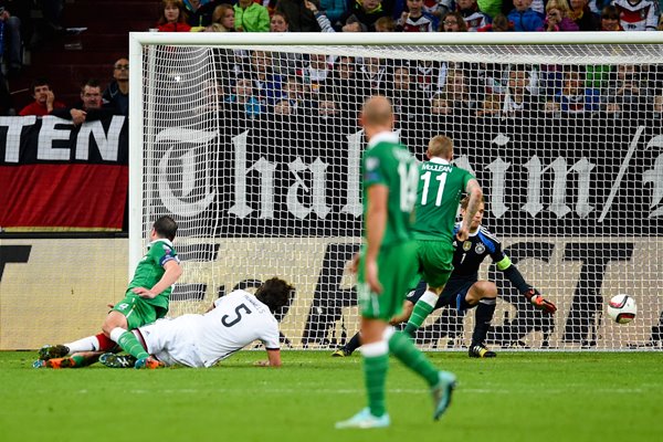 John O'Shea Ireland v Germany goal