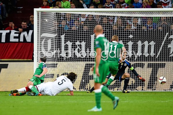 John O'Shea Ireland v Germany goal