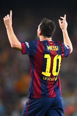 Lionel Messi Barcelona v SD Eibar 2014