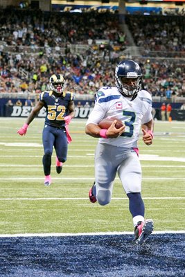 Russell Wilson Seattle Seahawks v St. Louis Rams