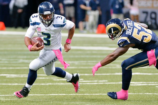 Russell Wilson Seattle Seahawks v St. Louis Rams
