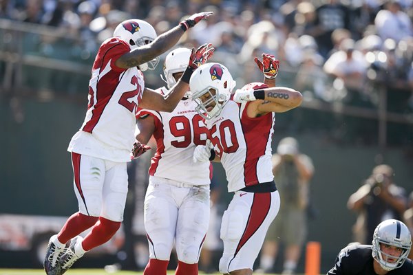 Larry Foote - Cardinals v Raiders 2914