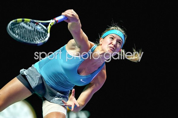 WTA Finals: Singapore 2014 - Eugenie Bouchard Serve