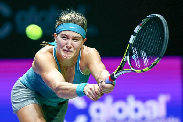 WTA Finals: Singapore 2014 - Eugenie Bouchard Backhand